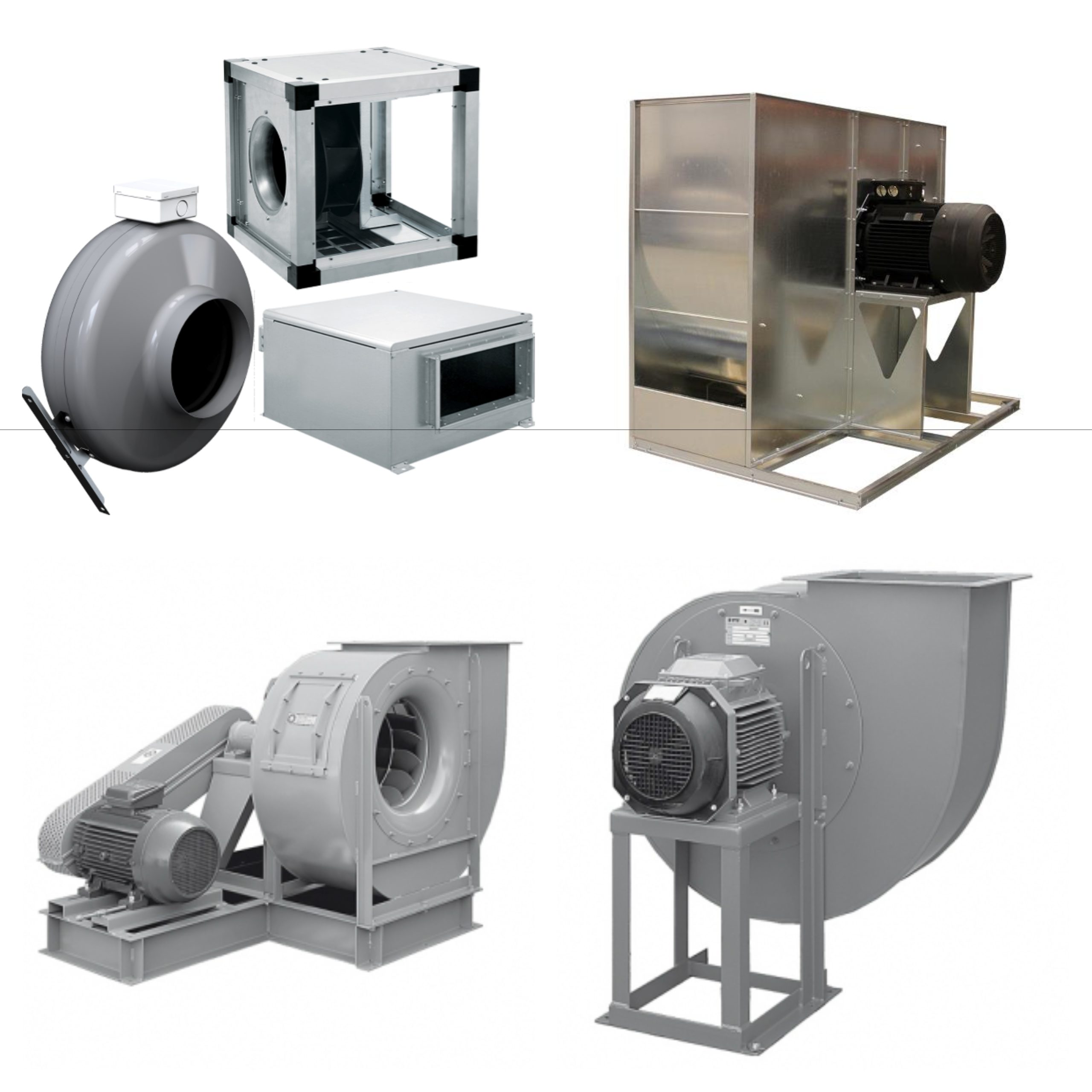 Blowers and fans - direct drive and belt driven, for low and high temperature exhaust