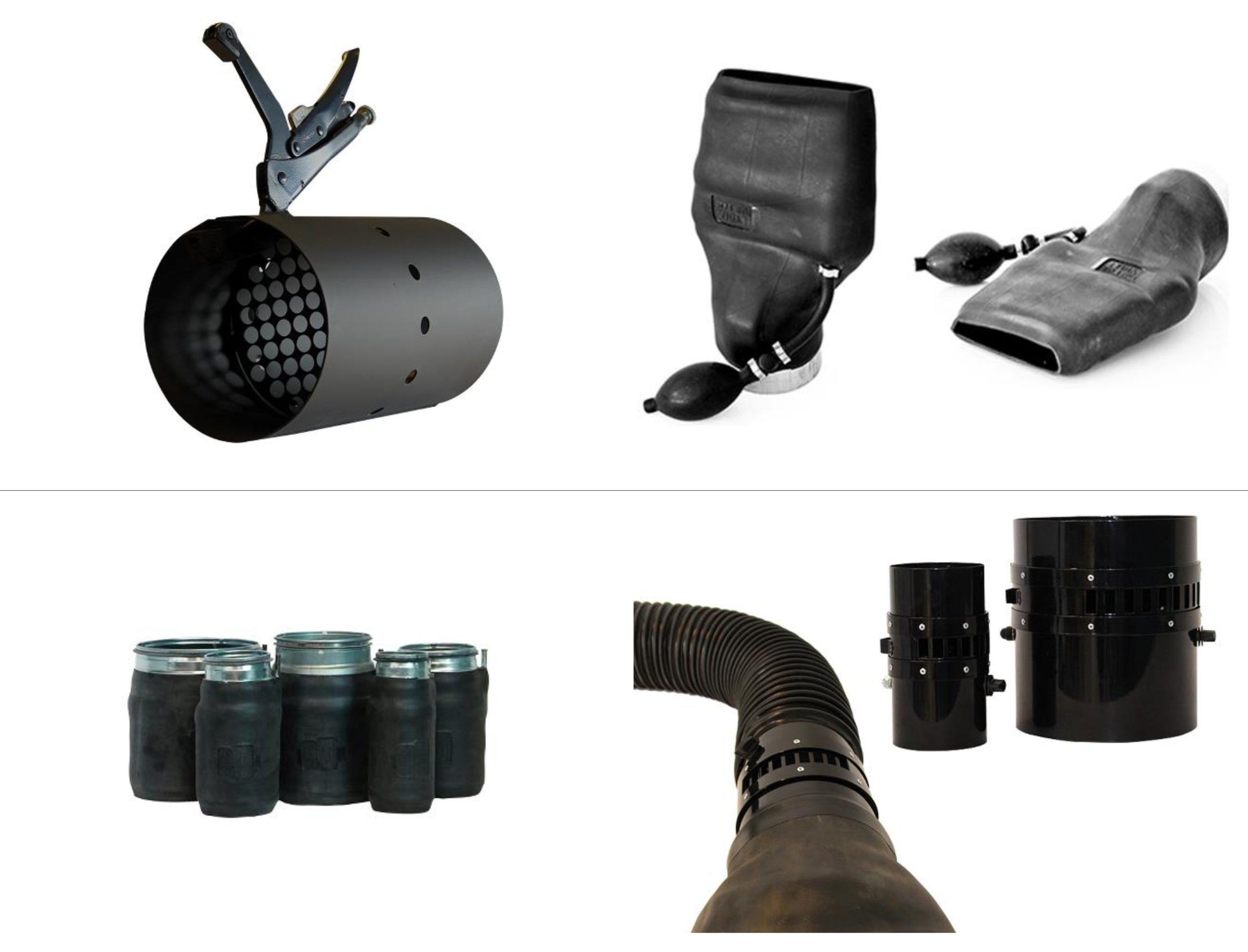 Nozzles from 150 to 900 C capable, hose mounted