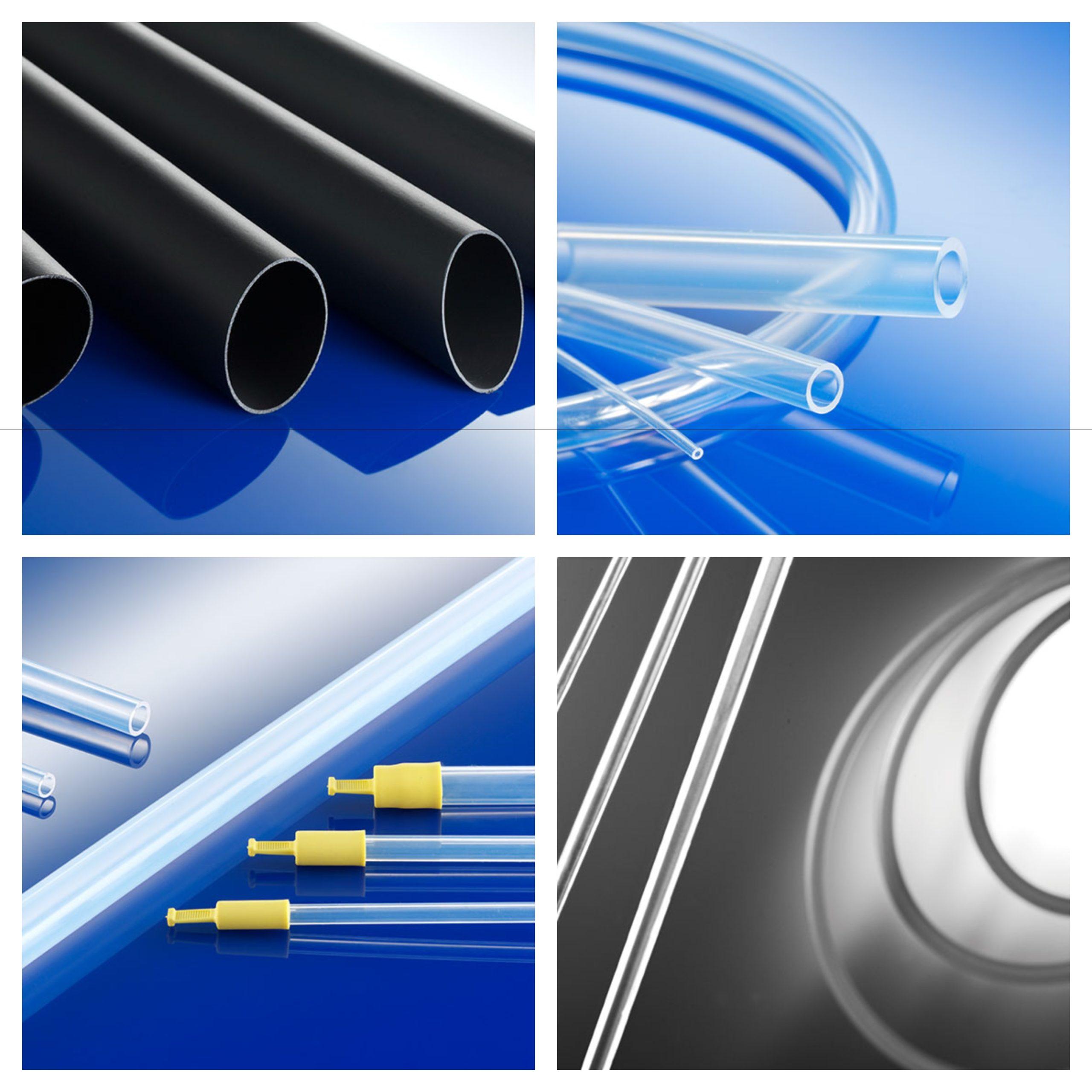 Fluoropolymer tubing and shrink tubes